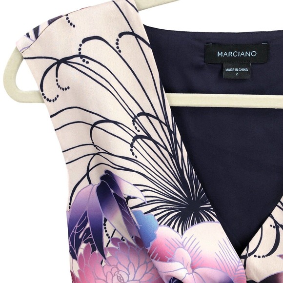 Marciano NEW Womens Size 2 Sleeveless Sheath Dress Floral Print Eastern Romance - Picture 11 of 12